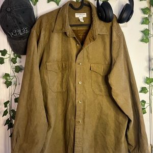 Suede mens shirt